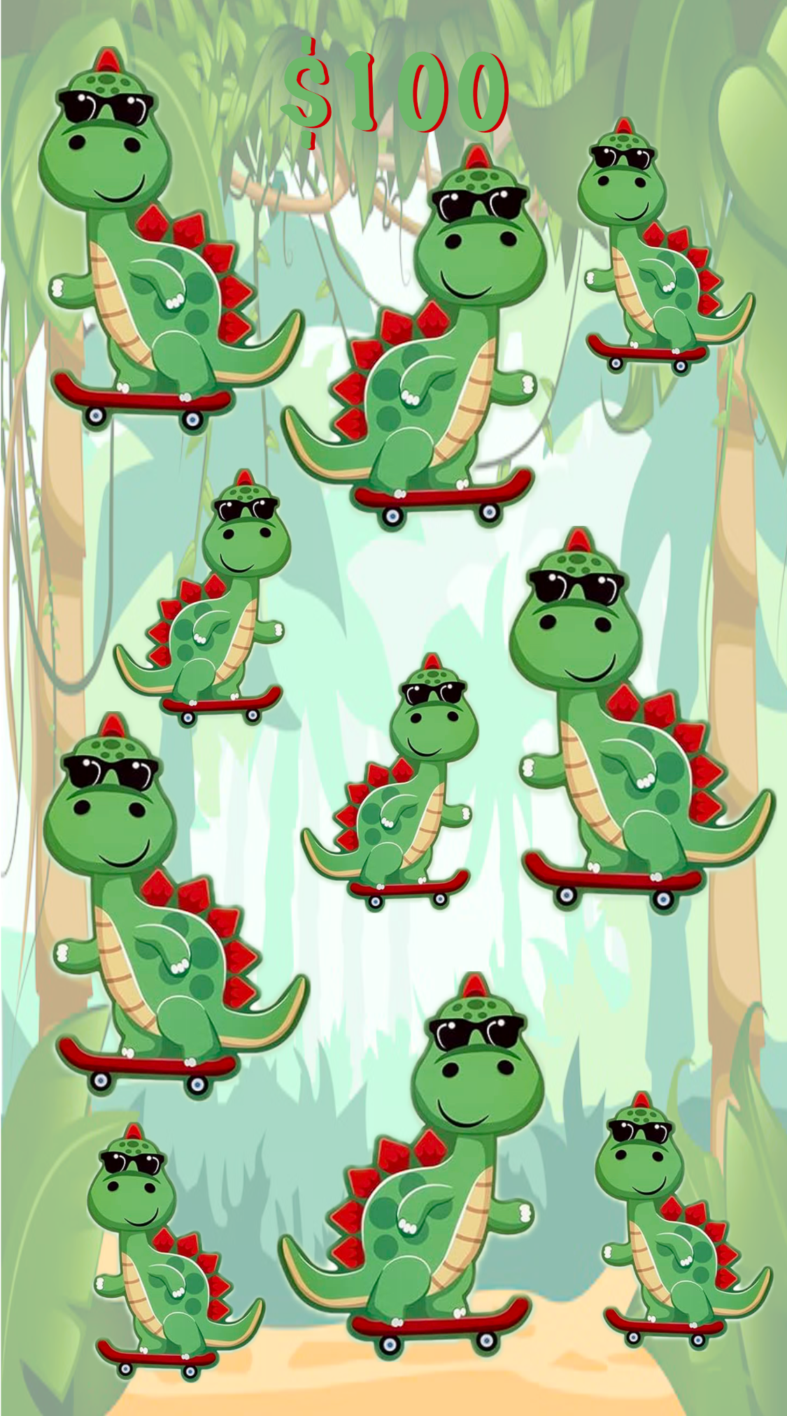 Cartoon Dino - $1,000
