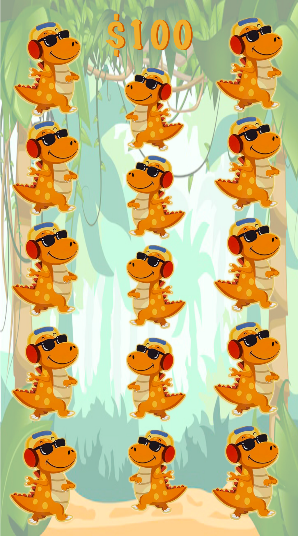 Cartoon Dino - $1,000