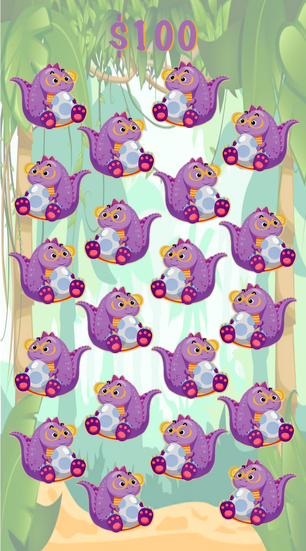 Cartoon Dino - $1,000