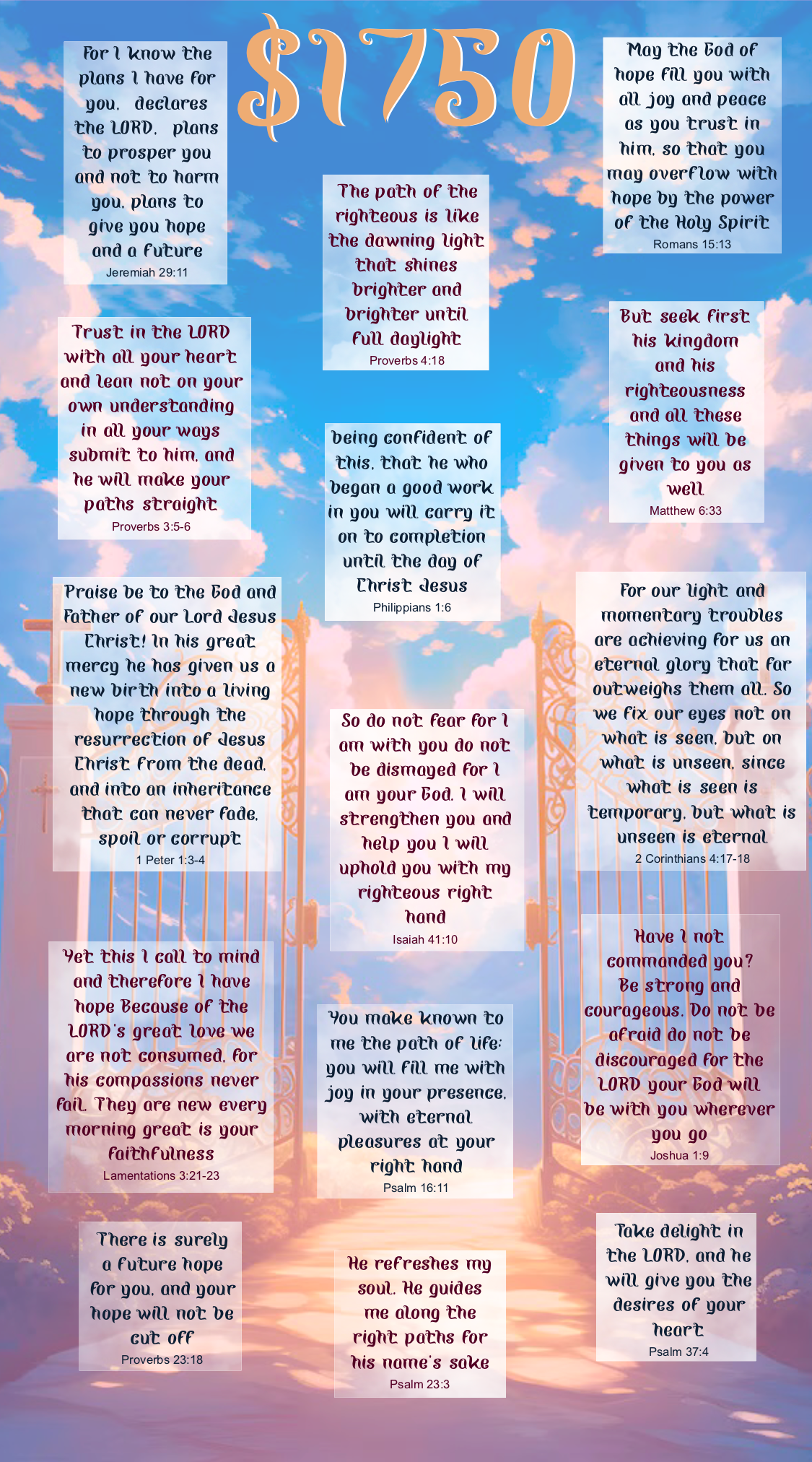 Scriptures - $12,000