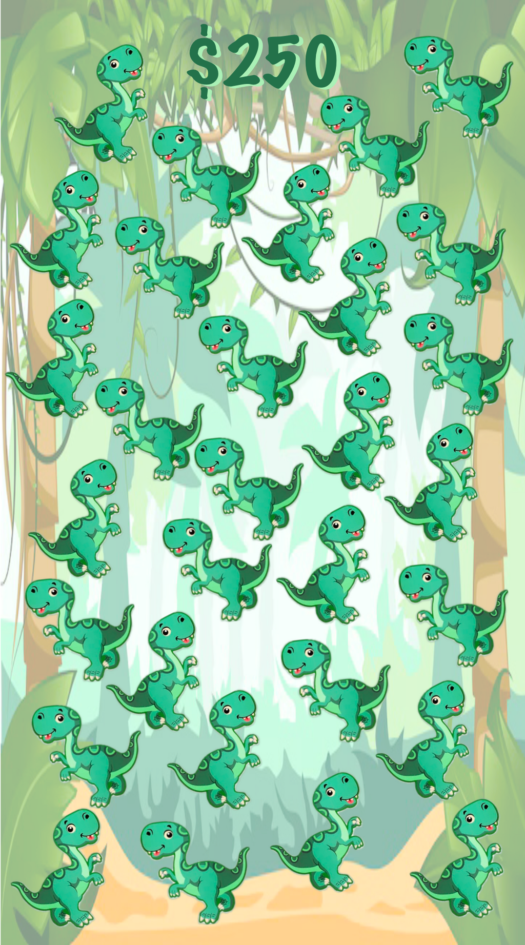 Cartoon Dino - $1,000