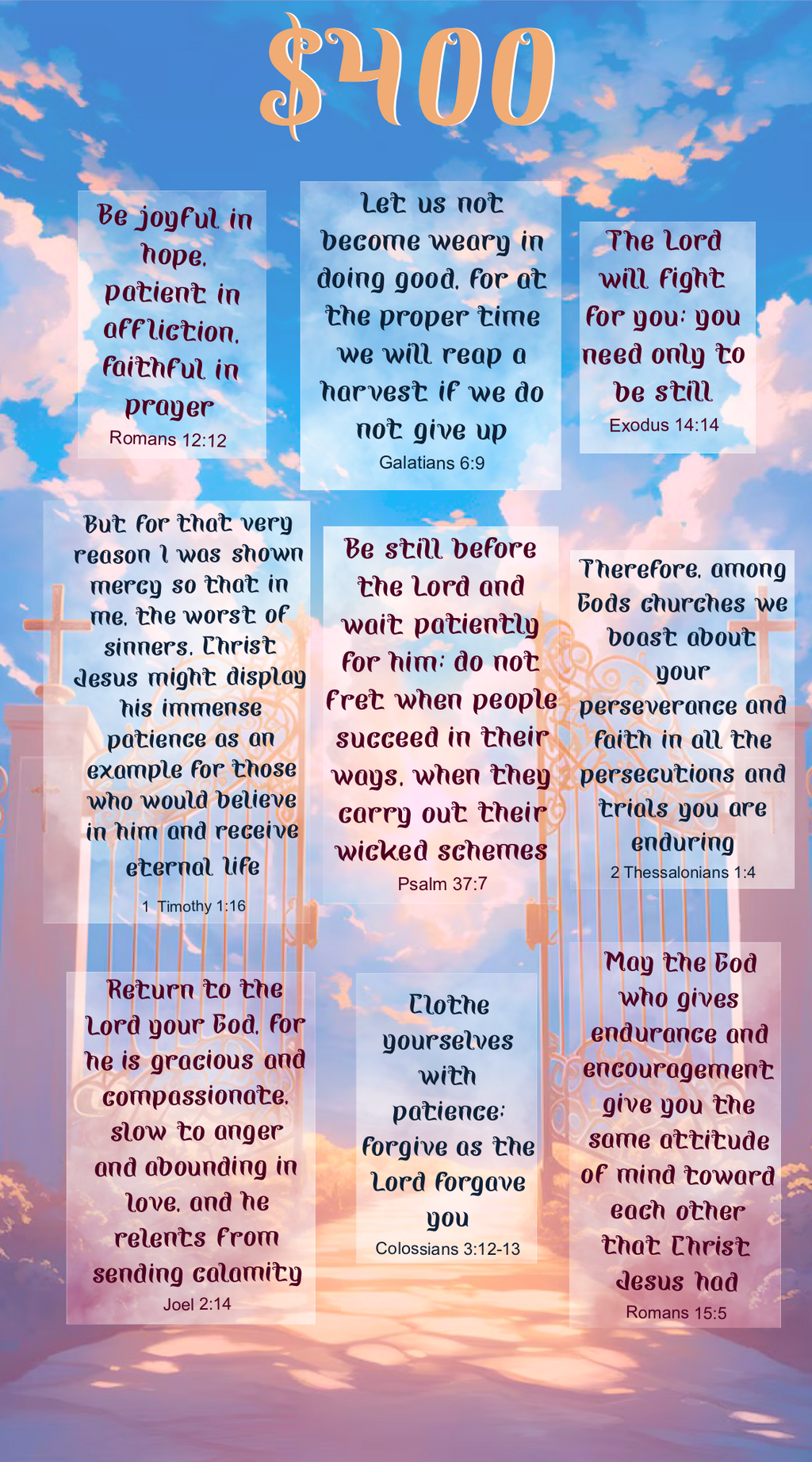 Scriptures - $12,000