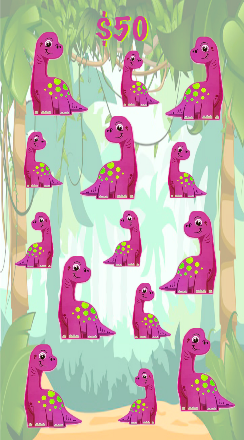Cartoon Dino - $1,000