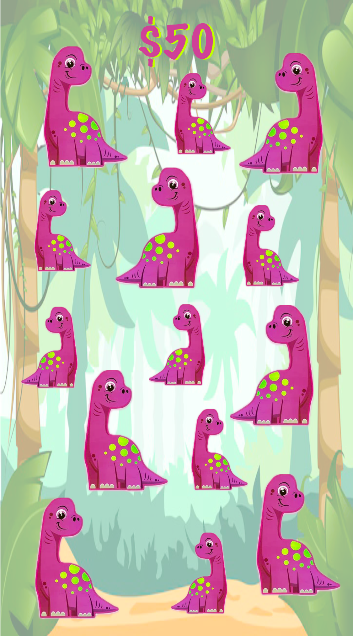 Cartoon Dino - $1,000
