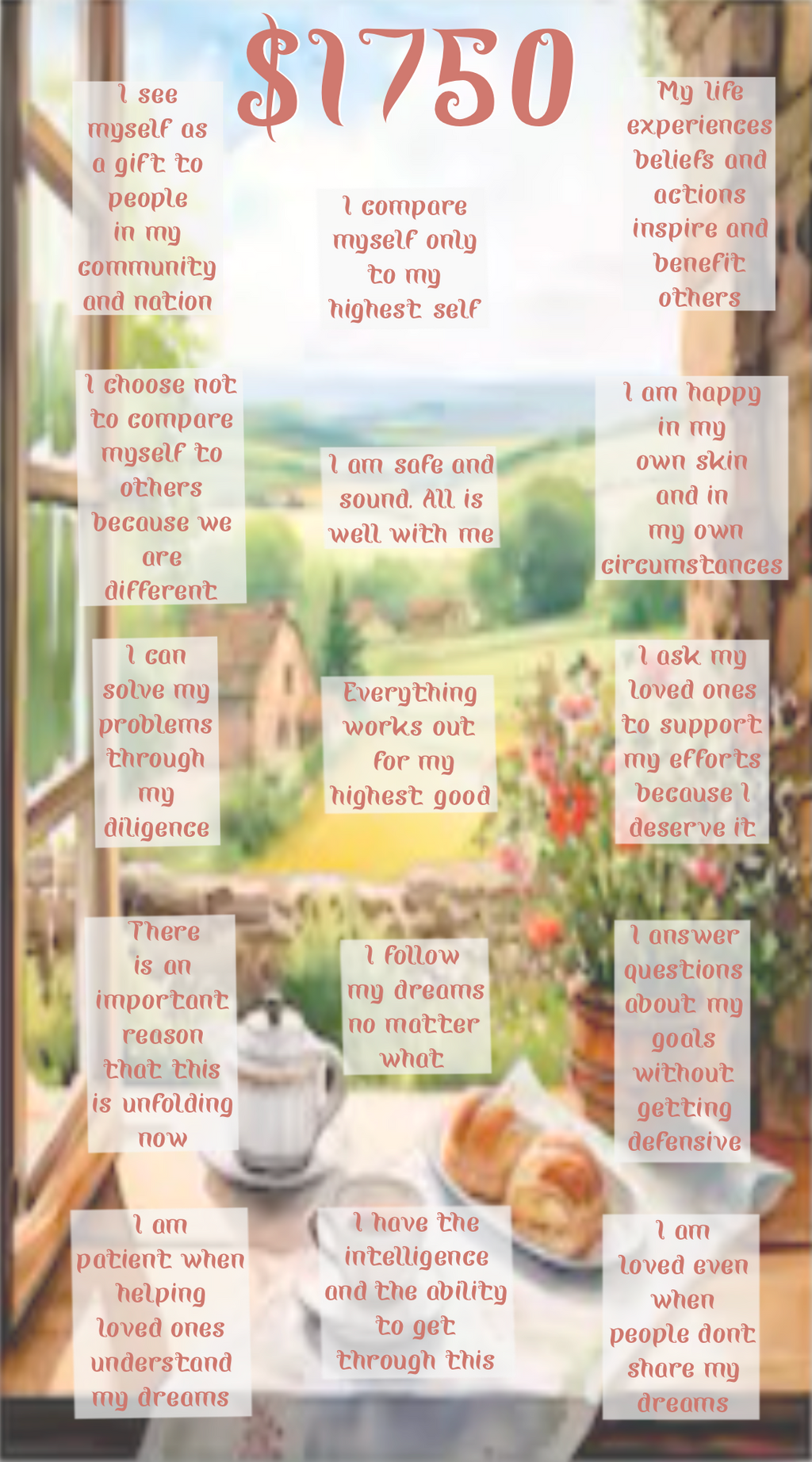 Positive Affirmations - $12,000