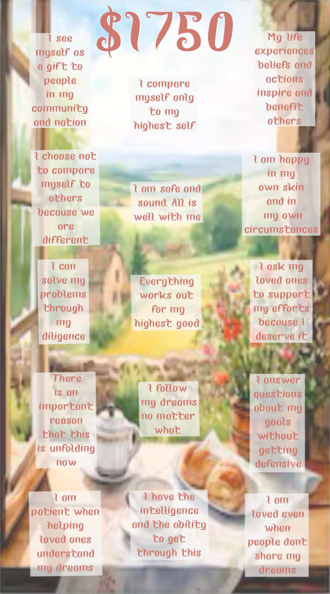 Positive Affirmations - $12,000