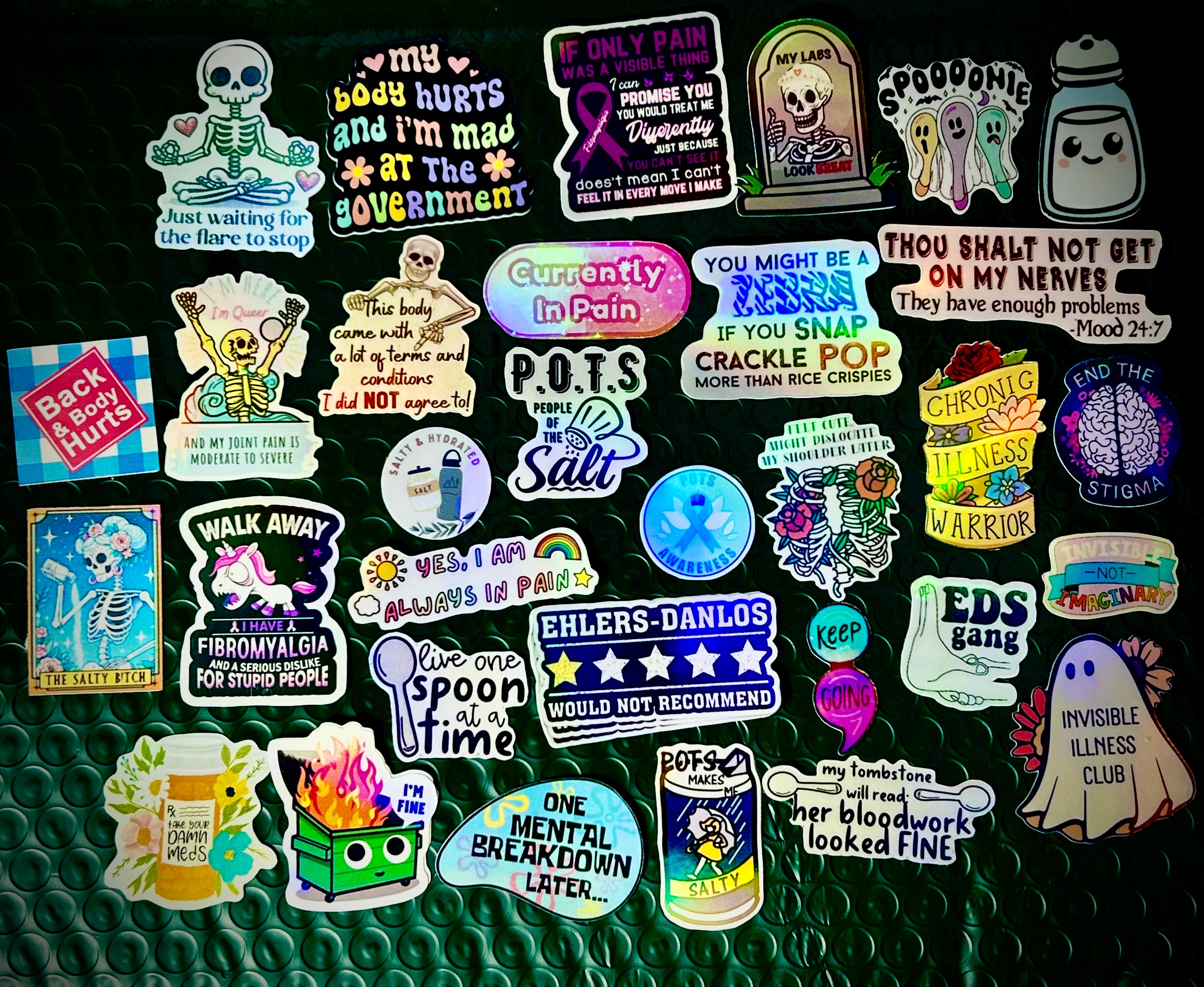 Chronic Illness Sticker Pack